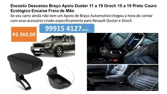 Encosto Descanso Braço Apoio Duster 11 a 19 Oroch 15 a 19