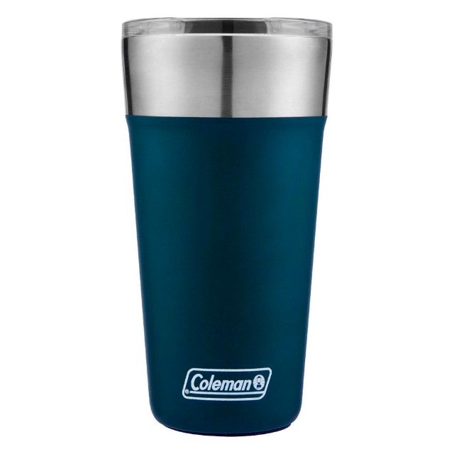 Copo Térmico de Cerveja com Tampa e Abridor Acoplado 600ml Coleman Azul - Foto 3