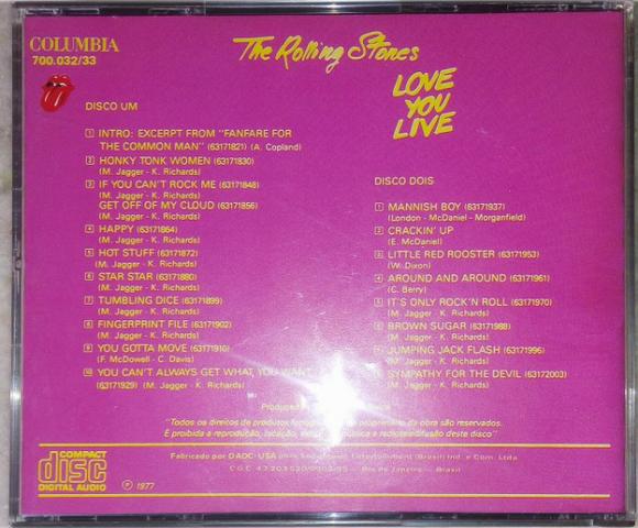 Cd The Rolling Stones - Love You Live (2 Cds) - Foto 6