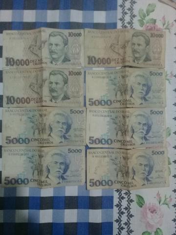 Cédulas antigas para colecionadores