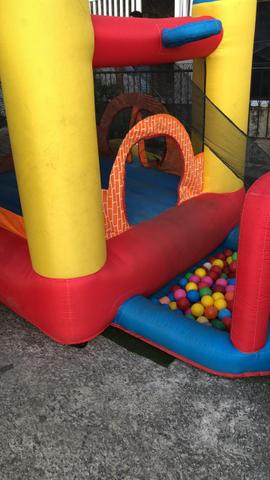 Tombo legal, pula pula, piscina de bolas, castelo inflável, crepe, pipoca, batata frita - Foto 2