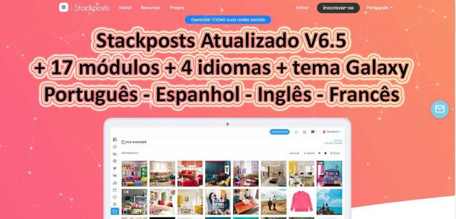 Stackposts Atualizado Versão V6.5 + 17 Módulos - pt-br