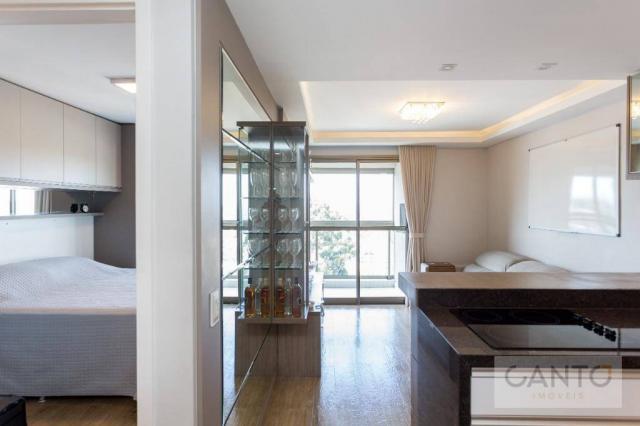 Apartamento mobiliado com 1 dormitório próximo ao parkshop barigui, 41 m² por r$ 324.900,0 - Foto 8