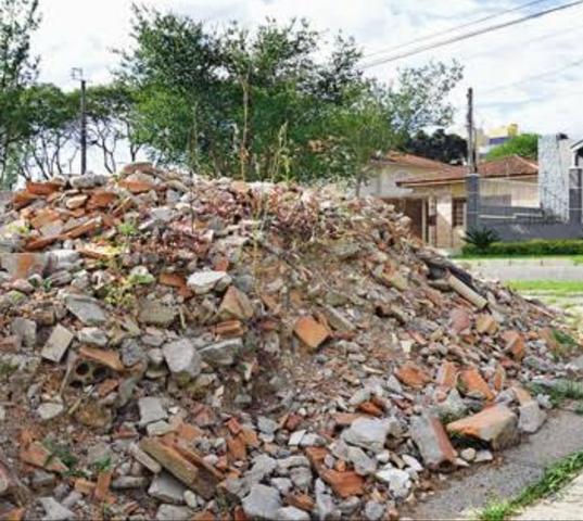 Doação de caliça de construção. Entulho