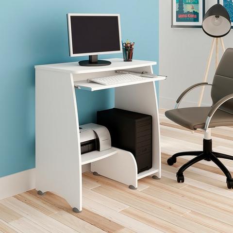 Mesa para computador na cor branca pixel