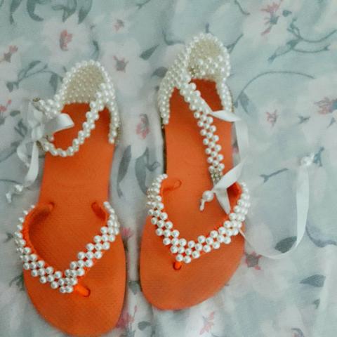 Sandália havaiana customizada