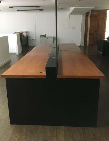 Estação de trabalho: bancada em MDF com gaveteiro acomoda 6 pessoas - Foto 2