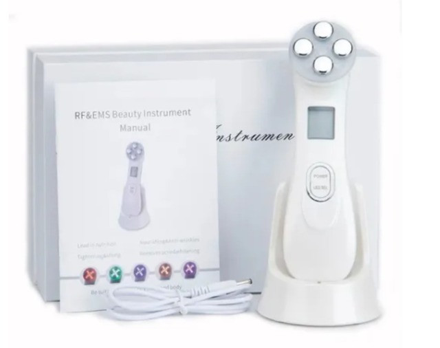 Máquina Facial Mesoterapia Radio frequência Led levantamento da pele - Foto 2