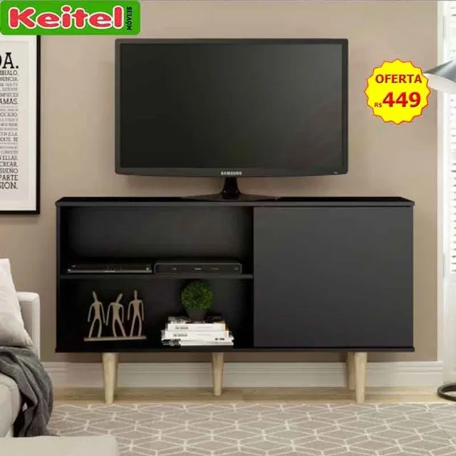Rack p/ Tv Aparador Pádua Preto