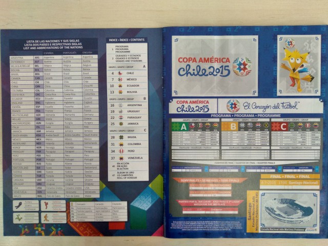Álbum figurinhas Copa América 2015 Chile - Foto 2
