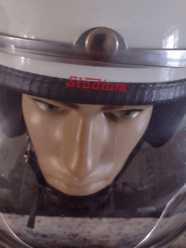 Capacete antigo Stadium made in England  - Foto 4