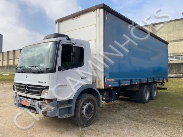 Mb Atego 2425 Ano 2008 Com Baú Sider De 8,50m Único Dono