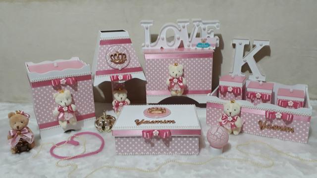 Kit Higiene Bebê Ursinha Princesa Baby