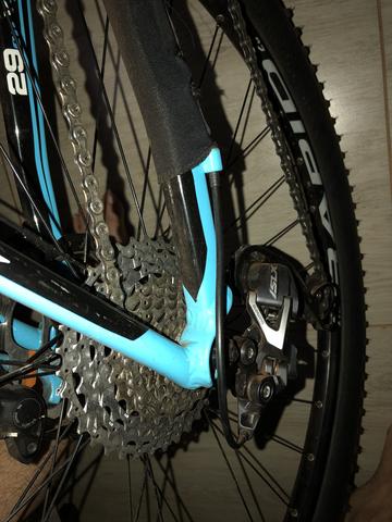 Bicicleta MB Deore XTS completo, quadro M, rock shox trava - Foto 4
