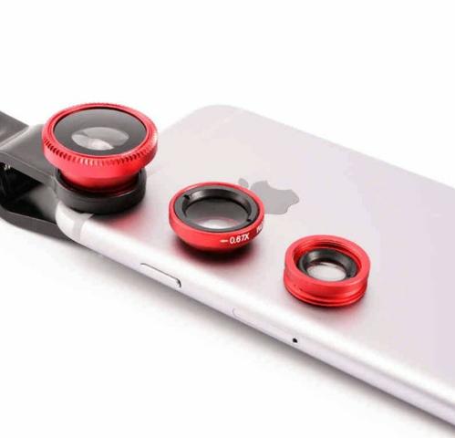 Kit De Lentes Para Fotografia 3 Em 1 Para Celular - Foto 2