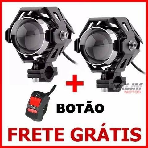 Farol Milha alto baixo sinalizador moto trilha e quadriciclo