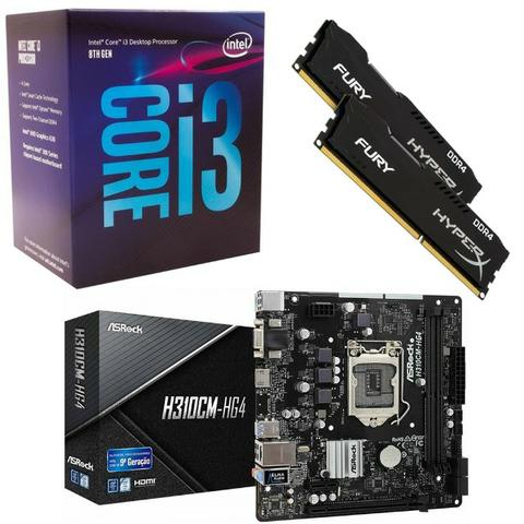 Kit PC Gamer GTX 1060 6gb, i3 8100 (quad core), 8gb de ram, ssd 240gb