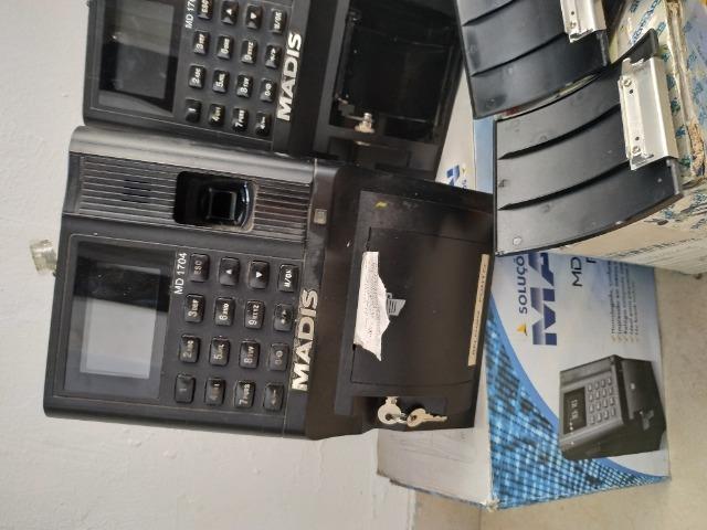 Lote 3 Relogios de ponto madis 1704 leitor biometrico e impressao de comprovante - Foto 4