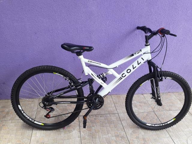 Bicicleta Colli Fulls GPS Aro 26 21 Marchas Suspensão Dupla 220 - Foto 2