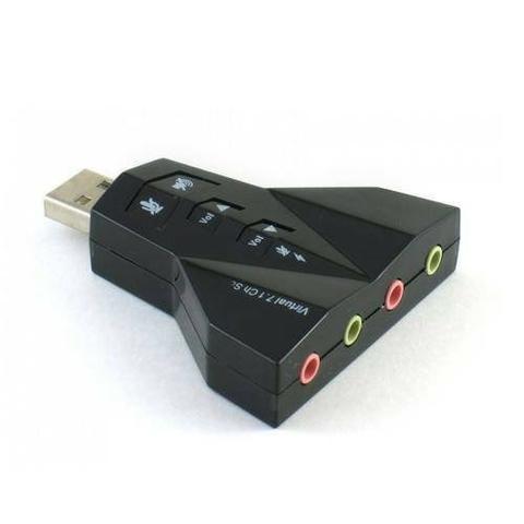 Placa de som USB dupla PC computador notebook - Foto 4