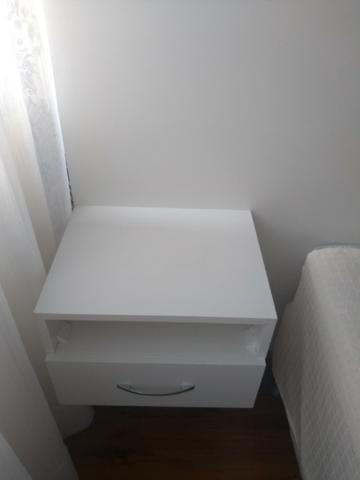 Conjunto cama box solteiro + cabeceira e criado