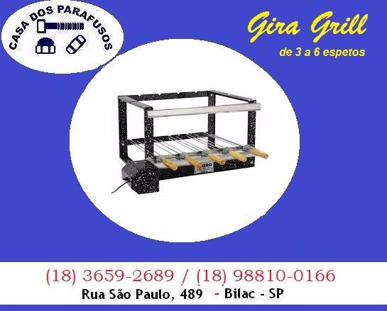 Gira grill de 3 a 6 espetos