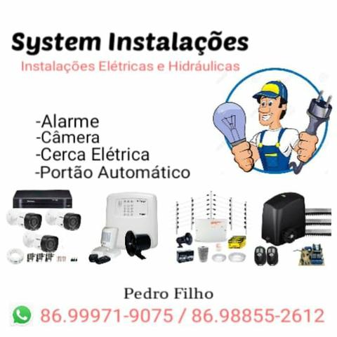 Cerca Elétrica com brinde, Câmera e serviços elétricos