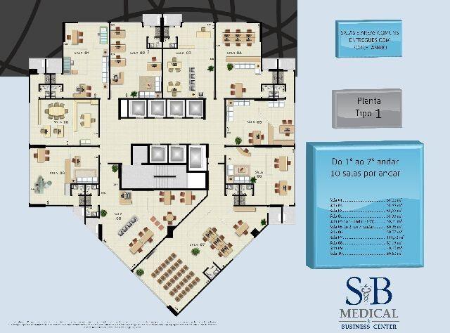 Varias salas comerciais sb medical p hosp.jd cuiaba - Foto 3