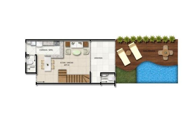 Village de 2 e 3/4 no Riverside Imbassaí, Próximo de Praia do Forte - Foto 16
