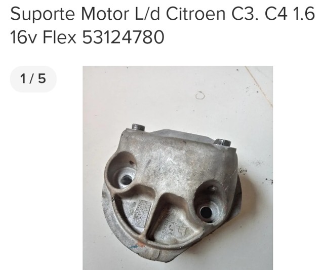 Suporte Motor Lado Direito Citroen C3 Original C4 1.6 16v Flex  - Foto 3