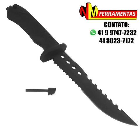 Faca Punhal Tático Preto C/ Bainha Rígida Ll82268