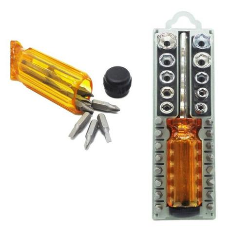 Kit Soquete com Bits e Bocas Sextavadas Bestfer 28 peças - Foto 2