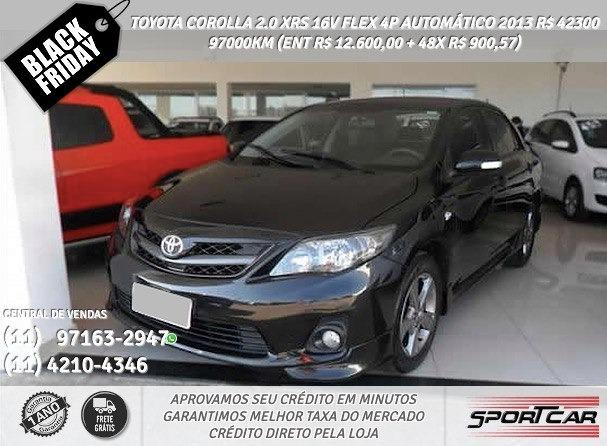 Toyota Corolla 2.0 Xrs 16v Flex Preto 4p Automático 2013 R$ 42397 97084km