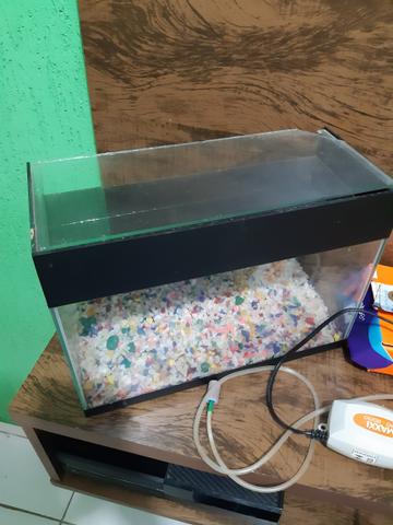 Vendo aquário top com bomba de oxigênio 130 - Foto 3