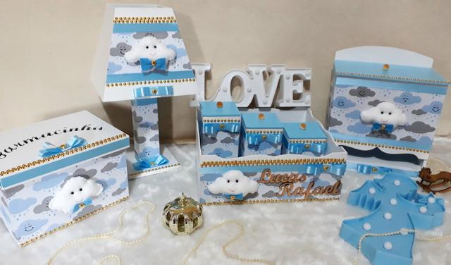 Kit Higiene Bebê Chuva de Amor Baby Boy