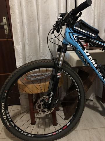 Bicicleta MB Deore XTS completo, quadro M, rock shox trava - Foto 2