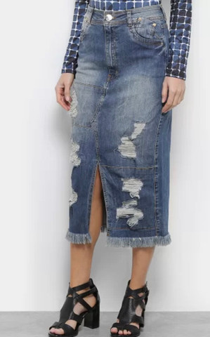 Saia Jeans MIDI nova TAM 36 - Foto 2