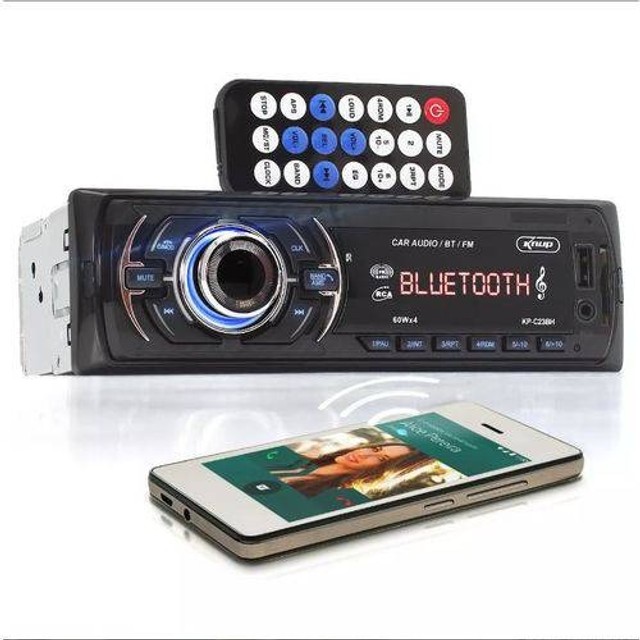  Som Automotivo Bluetooth Cartão Sd Rádio Fm  Aux-in usb - Foto 4