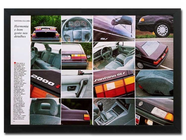 VW Santana 1991 - Kit com 2 quadros decorativos - Foto 2