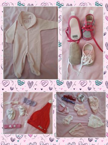 Lote de Roupas Bebê Menina 0 a 06 meses, 58 peças - Foto 4