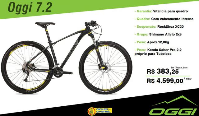Bicicleta Oggi 7.2 - 18v - 2019 - Tamanho 19"