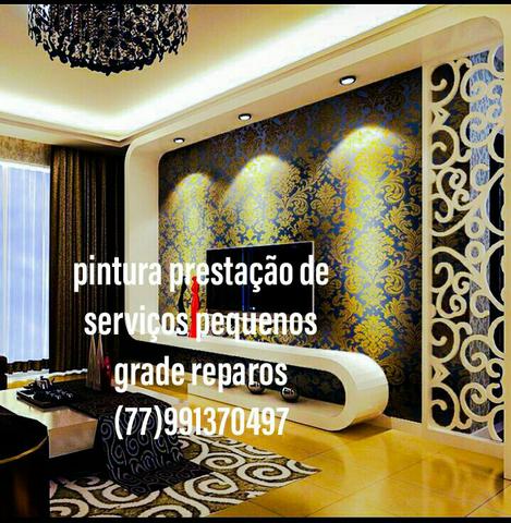 Pintura prestação de serviços pequenos grade reparos