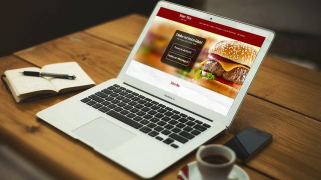Site profissional Pizzaria e Hamburgueria