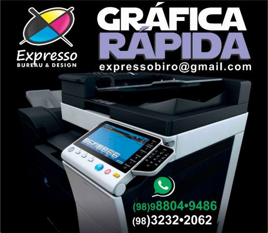 Gráfica, cartões, convites, livros, panfletos, envelopes, timbrados, banner, camisas e etc