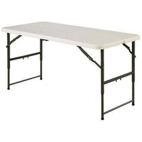 Mesa Dobrável Para Churrasco Maxchief 1,22 Mts C/alça Branco - Foto 2