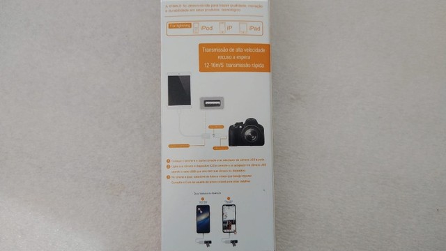 Adaptador de câmera Lightning para Usb, adaptador de cabo Lightning fêmea usb otg iphone - Foto 2