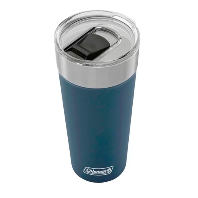 Copo Térmico de Cerveja com Tampa e Abridor Acoplado 600ml Coleman Azul