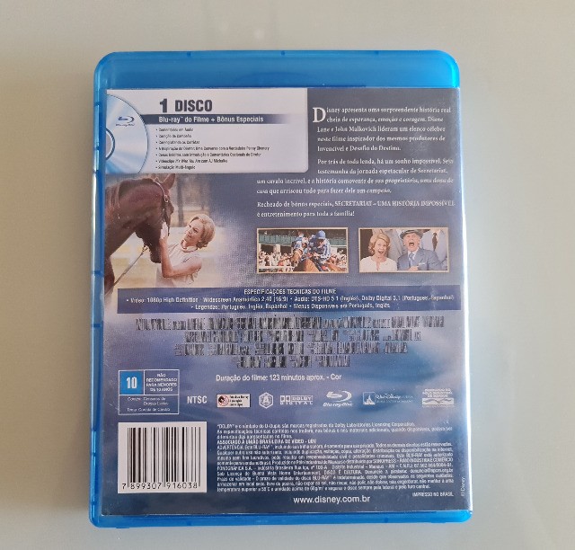 Bluray Secretariat - Uma História Impossível - Raro - Foto 2