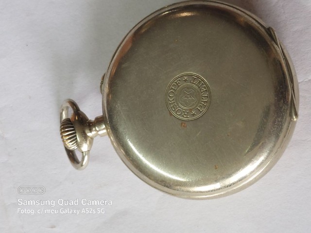 Relógio marca Roskoff patent aço porcelana  - Foto 4