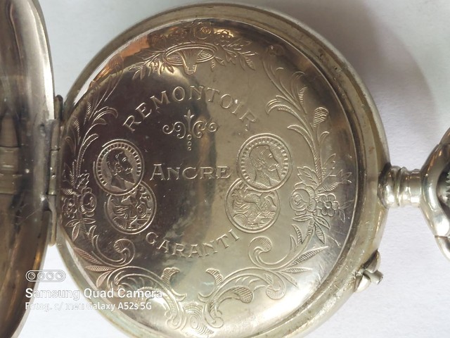 Relógio marca Roskoff patent aço porcelana  - Foto 3